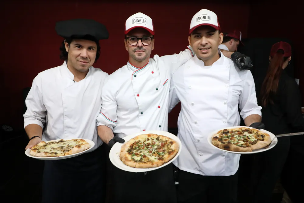 Las pizzas de Bogalia, protagonistas en la recepción.