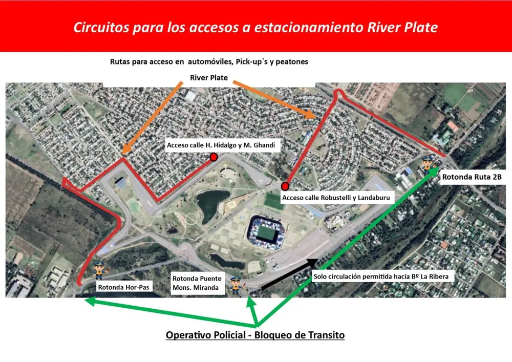 Copa Argentina, Villa Mercedes, Operativo de seguridad