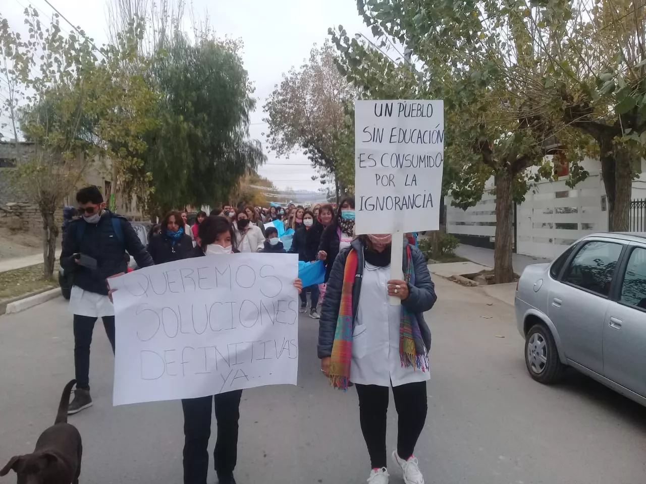Protesta docente en San Juan  jachal