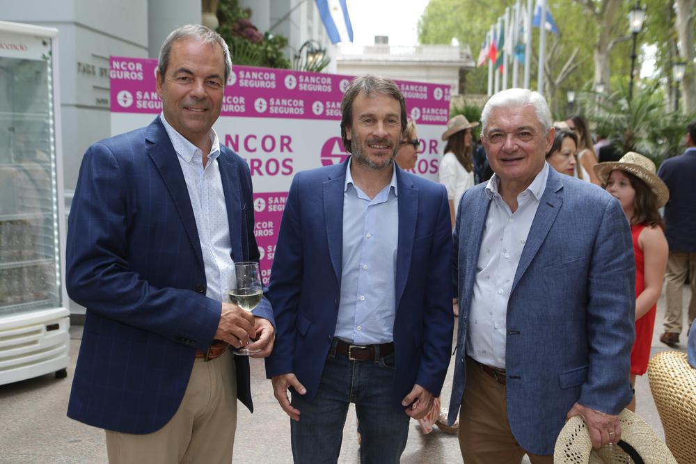 Gustavo Badosa, presidente de Sancor Seguros, el diputado nacional Lisandro Nieri y Alfredo Panella