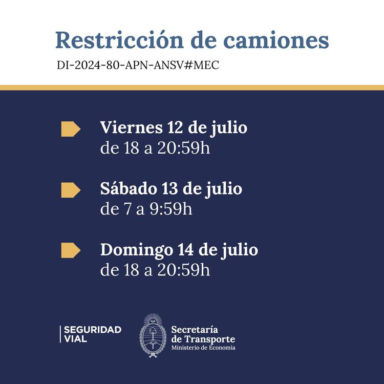 ANSV Restricción de camiones (1)