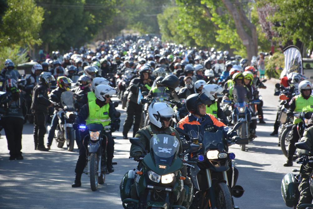 Las Heras, caravana motoviajeros