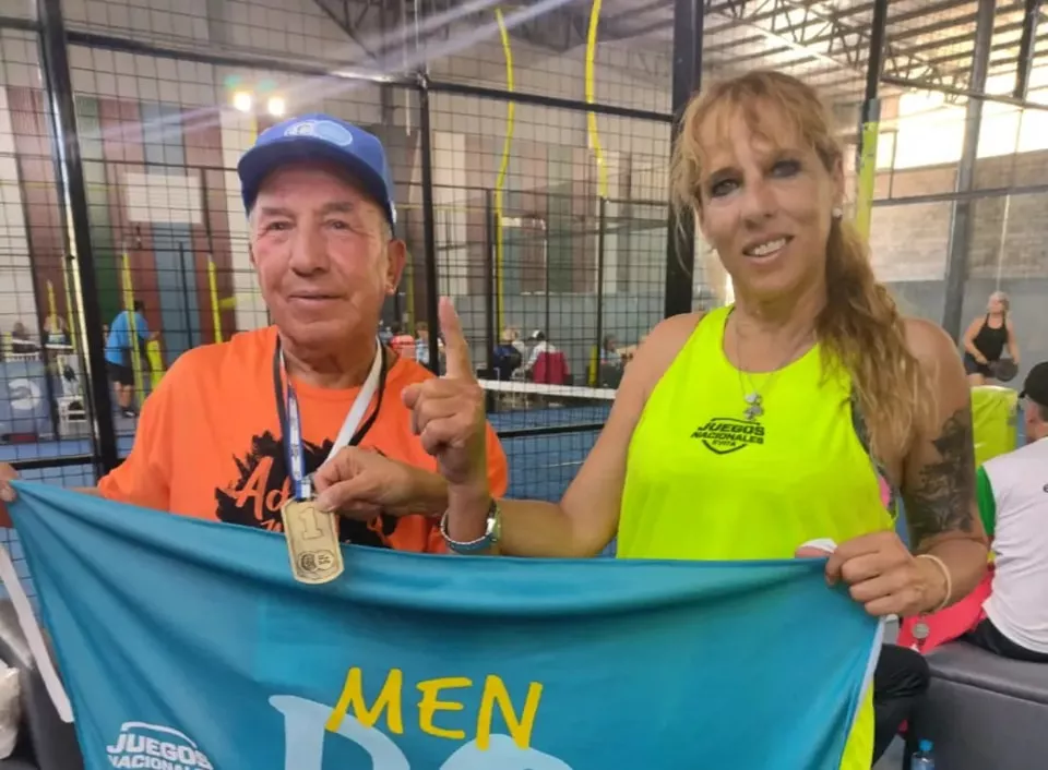 Juegos Evita personas mayores, gran actuacion de Mendoza