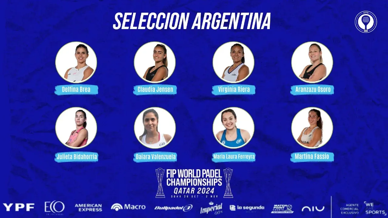 Padel, Selección femenina