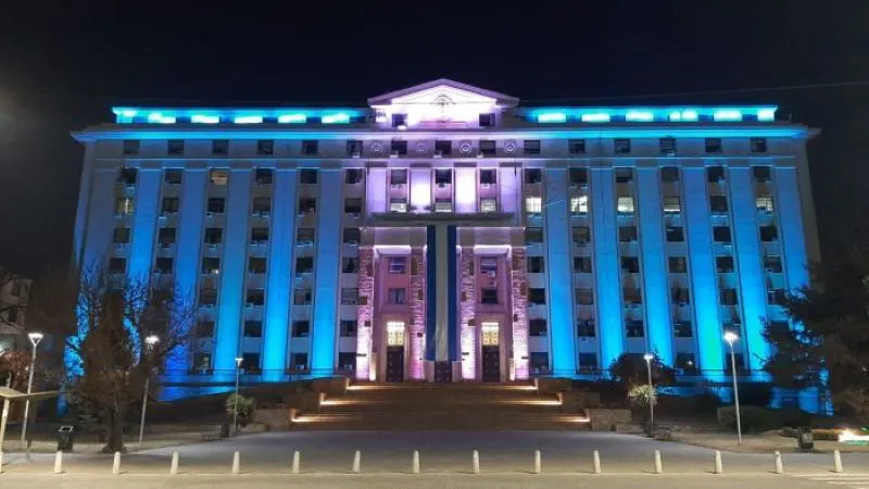 casa de gobierno azul