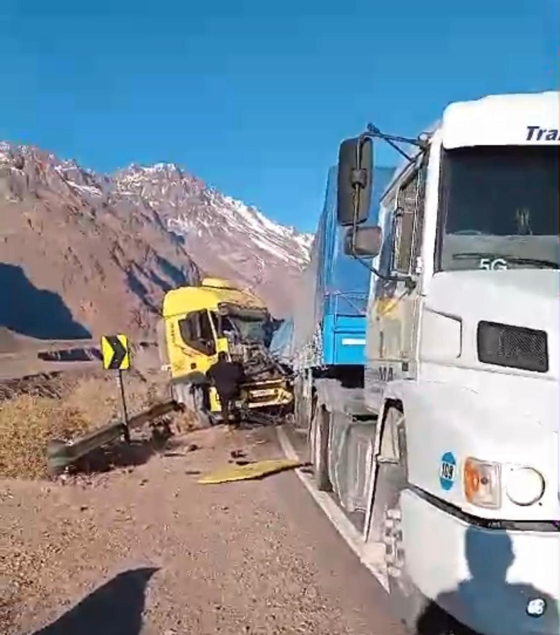 choque camiones cortaderas