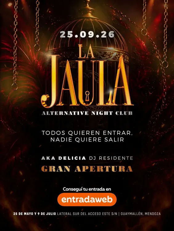 Flyer La Jaula apertura