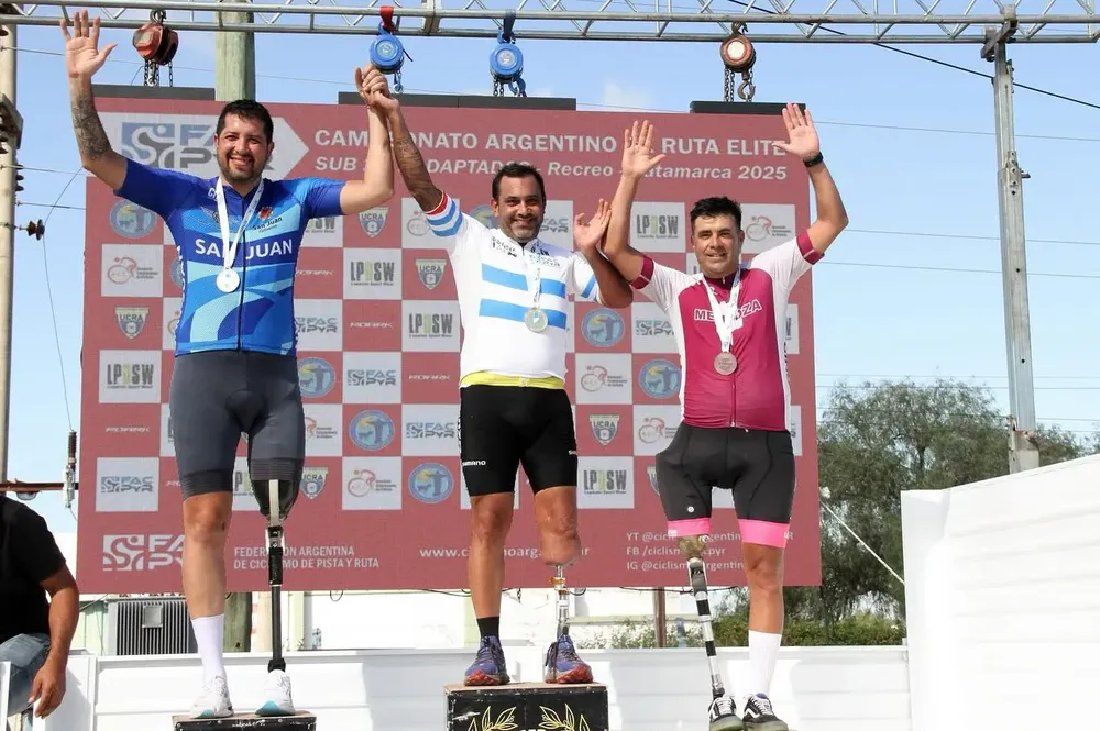Ciclismo, bronce para Mendoza