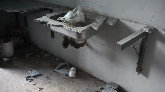 Violentos, daños en el Malvinas