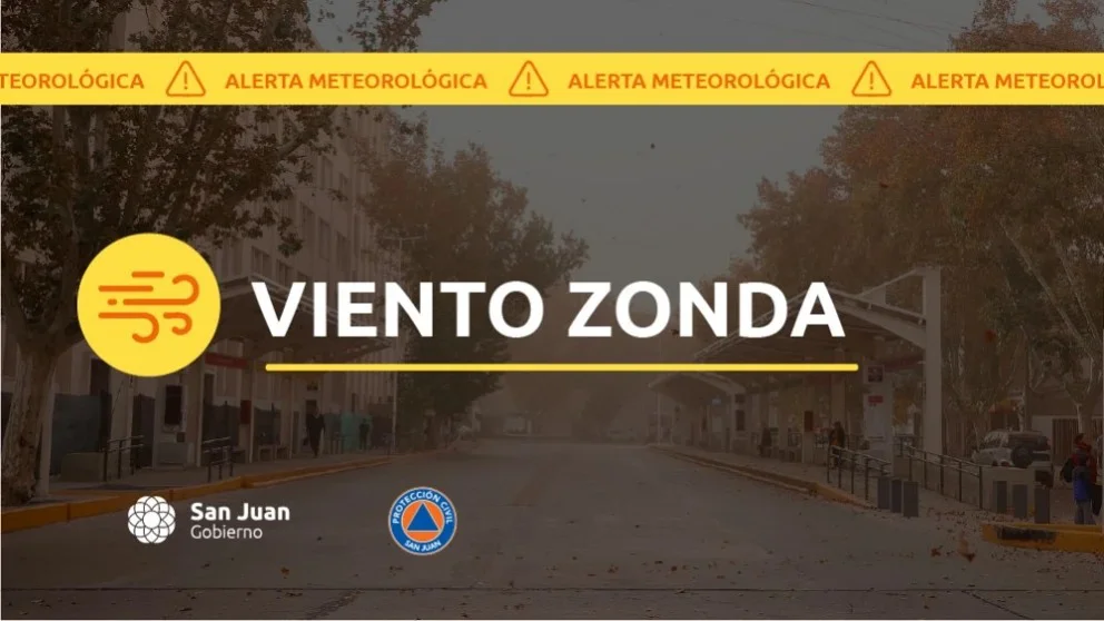 Alerta viento zonda SJ