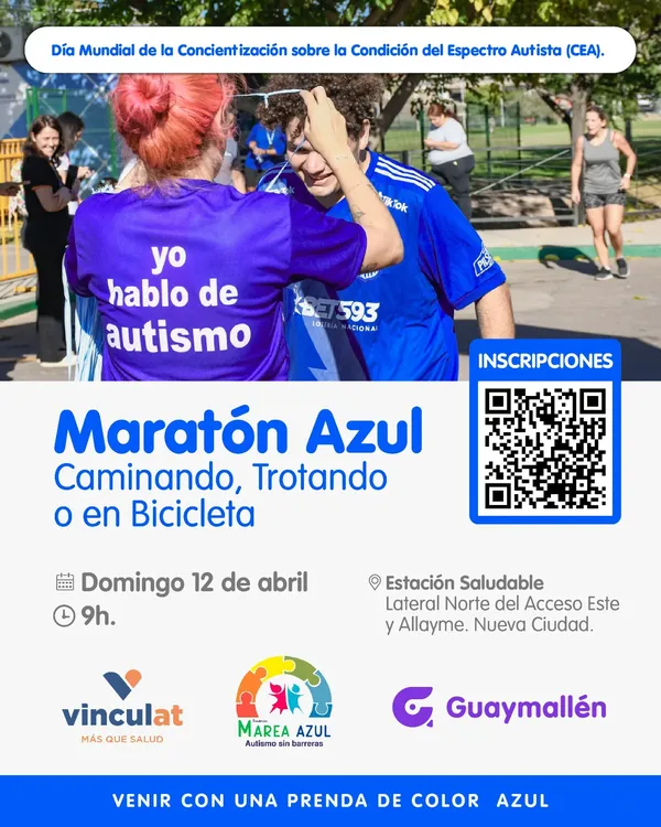 Maratón Azul, Concientización CEA
