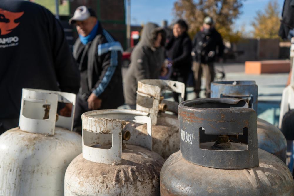 Las Heras, operativo garrafas