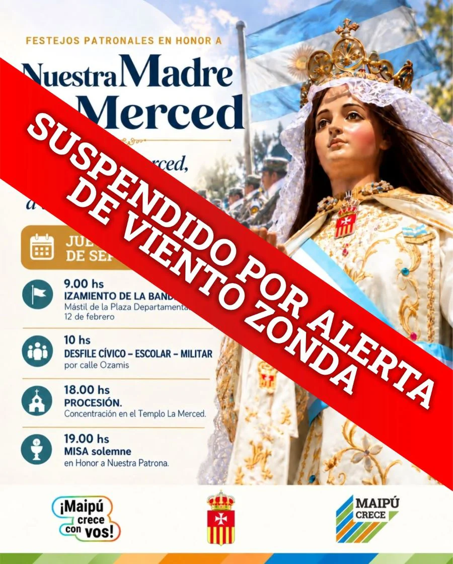 Supensión fiestas patronales maipu