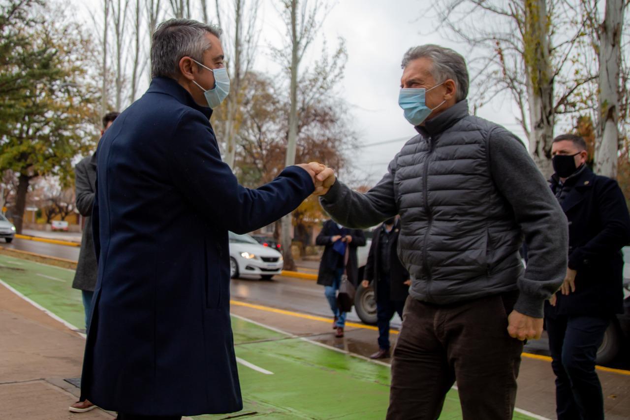 Bragagnolo recibió a Macri en el Parque Cívico de Luján de Cuyo